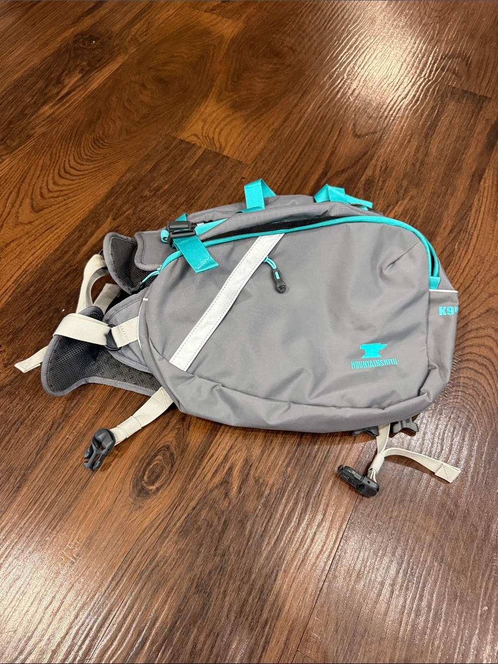 K9 Gray & Teal Dog Daypack